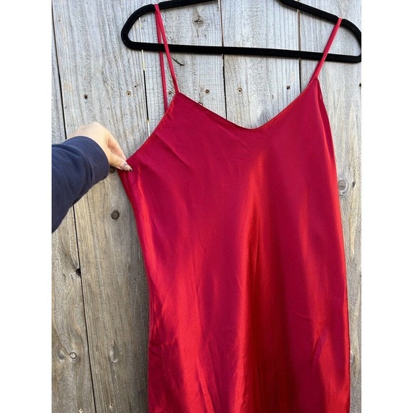 Vintage Vanity Fair Red Nightgown Slip Dress Lingerie Size 38 (small) Sexy Small - Picture 3 of 8